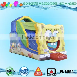 Small Indoor Inflatable Slide Sponge Bob for Children thumbnail-2