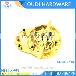 Custom Design Bag Hardware Twist Lock, Metal Lock for Handbag Accesories thumbnail-5