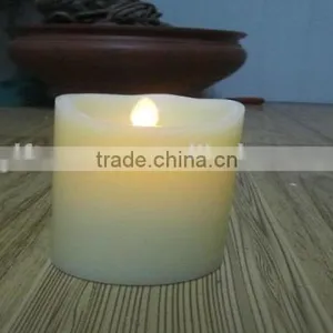D80*H80mm Paraffin Pillar Electronic Swinging Christmas LED Candles Gifts thumbnail-2