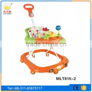 Comfort Softextile Rotating Baby Walker for Sale/baby Trolley Walker With Caster 8 Swivel Wheel thumbnail-1