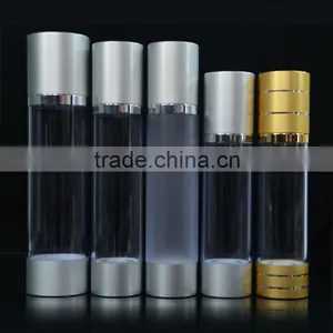 Aluminum Golden Color Hollow Out Airless Pump Bottle thumbnail-3