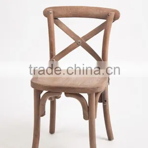 Children Room Wholesale Baby Wood Cross Back Armless Chair /baby Sitting Chair(CH-614S-OAK) thumbnail-1