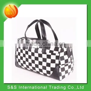 European Style Fashionable and Fancy Chequer Travel Bag thumbnail-2