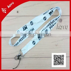 Lanyard for Key Silk Screen Printing Shining Polyester Lanyard With Phone String for Gifts MOQ=100pcs thumbnail-1