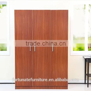 Three Door Laminated Particle Board Clothes Wardrobe for Sale thumbnail-2