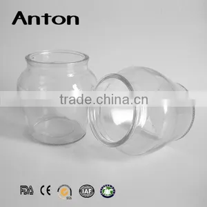 600ml Round Clear Large Glass Storage Jar With Cork Stopper thumbnail-2