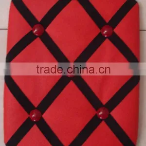 Red Fabric Memo Board thumbnail-1