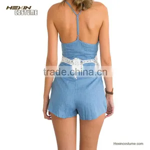 Spaghetti Strap Sale Adult Jean One Piece Jumpsuit thumbnail-3