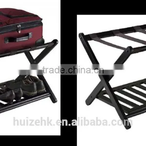 Bamboo Folding Luggage Rack thumbnail-1
