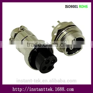 INST GX19 10pin Metal Srcew Waterproof Airplug Connector thumbnail-4