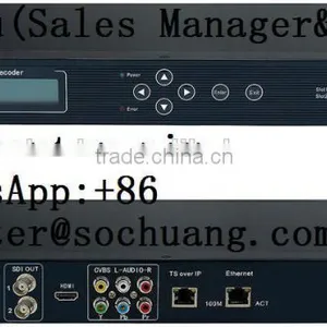 Mpeg2 ts Decoder(DisEqc/22KHz,DVB-S/S2+ASI+IP In,2*CI,AV+HDMI+SDI(1080i/720p/576i)+YPbPr+IP+ASI Out) thumbnail-1