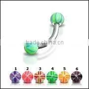 Arcylic UV Ball Eyebrow Ring Body Jewelry thumbnail-1