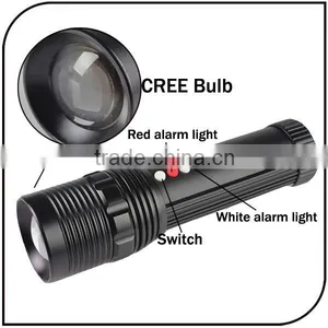 2015 Hot Sale Rechargeable Alarm Light Camping Light Emergency Flashlight thumbnail-5
