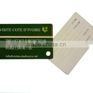 Double Plastic Luggage Tags for Airport Bag Hard Pvc Card Supplier's Choice thumbnail-1