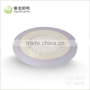 6w LED Warm and Cool White 2 Color Panel Light (Side Emit) Round Led Panel Light thumbnail-1