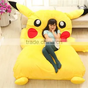 Newest Design Japan Stuffed Giant Pikachu Plush Bed Mattress With Memory Foam Sleepsuit Pokemon go Airbed Pikachu Mattress Sofa thumbnail-6
