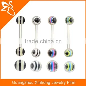 Wholesale Fashion Straight Tongue Ring Piercing Tongue Ring Jewelry for Young Ladies thumbnail-2