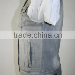 Women Jeans Jacket With White PU Jacket 2016 New thumbnail-4