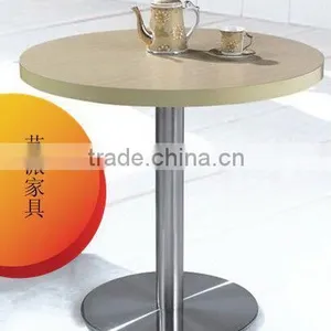 Metal Frame Table Round Melamine Coffee Table YT18M thumbnail-1