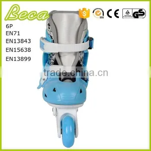 Foshan Factory Sales Pvc Wheel 608 Bearing Blue Kids Roller Skate With Flashing Quality Choice thumbnail-4