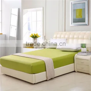 100% Cotton Fitted Sheet Green thumbnail-1