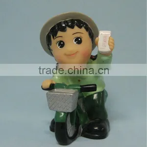 Plastic Postgirl Saving Box With a Red Dress ,money Box ,coin Bank thumbnail-3