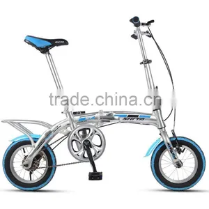 12 Inch Super Lightweight Aluminum Students Portable Folding Bike thumbnail-2