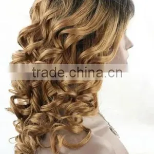 Popular Style Two Tone Color Wet and Wavy Cheap Lace Front Wig 100% Human Hair Side Part Baby Hair Brazilian Hair Lace Front Wig thumbnail-1