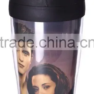 Colorful 14OZ Double Wall Plastic Coffee Cup With Inner Color-paper thumbnail-3
