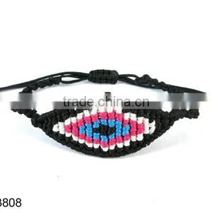 Latest Design Black Macrame Turkish Eye Bracelet Eye Bracelet thumbnail-1