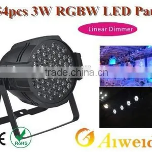 Stage Par Can With Linear Dimmer 54pcs 3W RGBW LED PAR thumbnail-1
