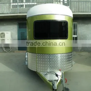 2 Horse Straight Load Trailer With Kitchenette Bunk Beds Inside thumbnail-1