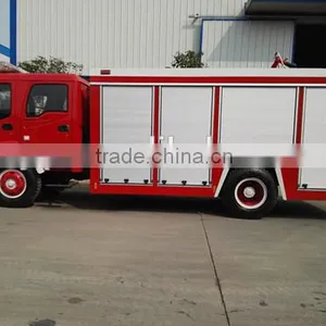 4*2 5m3 Double Cab Hot Selling Fire Truck Red Firefighting Truck thumbnail-2