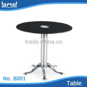Round Dining Table With Glass Top thumbnail-1