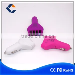 4.8A/6.8A Speed Fast Universal Portable Life 4usb Port Car Charger With Colorful thumbnail-1