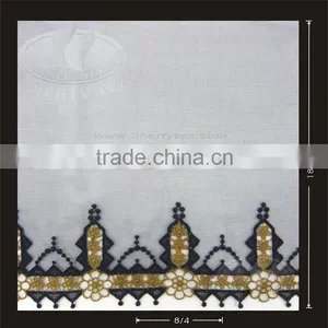 Gold Polyester Chain 3D Design Embroidery Lace With Guipure thumbnail-1