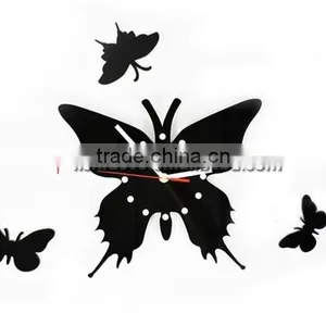 Cheap Promotion Butterfiy Style Decorative Wall Clock thumbnail-2