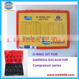 DAEWOO EXCAVATOR O-RING KIT / AC Compressor O-RING KIT FOR DAEWOO EXCAVATOR COMPRESSOR SERIES thumbnail-1