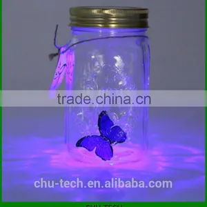 Electronic Butterfly Jar Butterfly Bottle With LED Light thumbnail-1