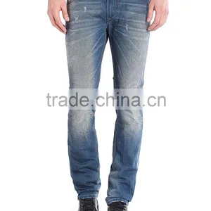 Basic Black Denim Jeans Mens Very Skinny Spandex thumbnail-3