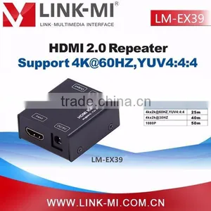 LINK-MI LM-EX39 Wholesale Price HDMI Video Signal Amplifier Transmit up to 25m Under 4Kx2K@60Hz, YUV 4:4:4 thumbnail-1