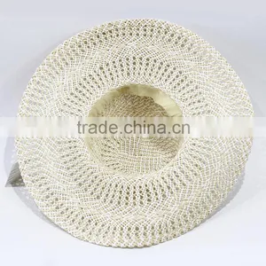 Hight Quality Ladies Wide Brim Straw Summer Hat Sun Beach Hat thumbnail-4