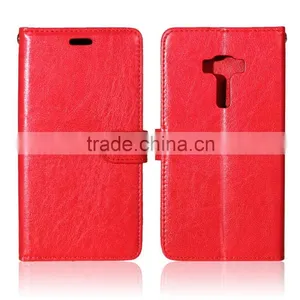 Plain Customer OEM Flip Cover PU Leather Case for ASUS 3 ZE552KL (5.5), With Card Slot and Stand Function thumbnail-2