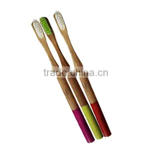 2016 Soft Round Handle Biodegradable And Natural Bamboo Toothbrush thumbnail-5