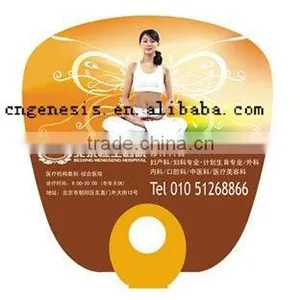 Printing pp Hand Fan Promotion Custom Cheap Advertising Fan Mini Plastic Hand Fan thumbnail-5