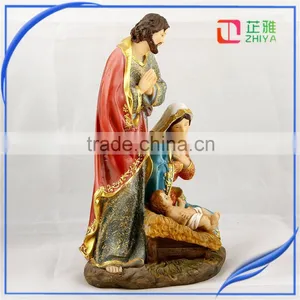 Sophisticated Resin Religion Holy Family Statues thumbnail-3