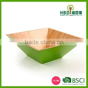 Green Bamboo Salad Bowl thumbnail-3