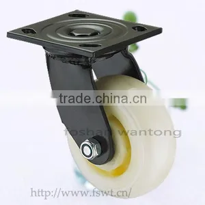 Black Top Plate Heavy Duty Rigid Caster For Trolley thumbnail-2