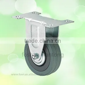 Cheaper Caster 100mm Top Plate Swivel Rubber Furniture Caster Wheel thumbnail-2