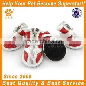 JML Fashion PU Leather Weightlifting Red Dog Shoes for Sale Pet Shoes Pet Accessories thumbnail-1